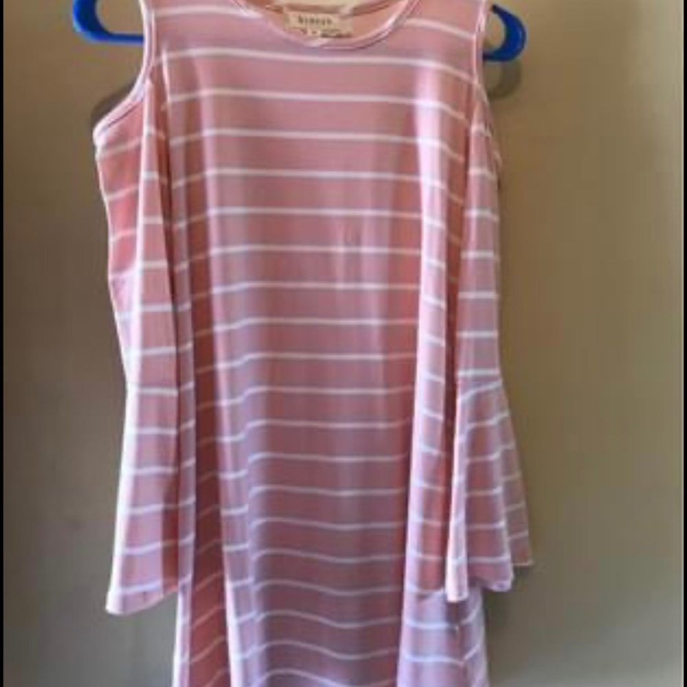 Btween size 12 pink cold shoulder dress
